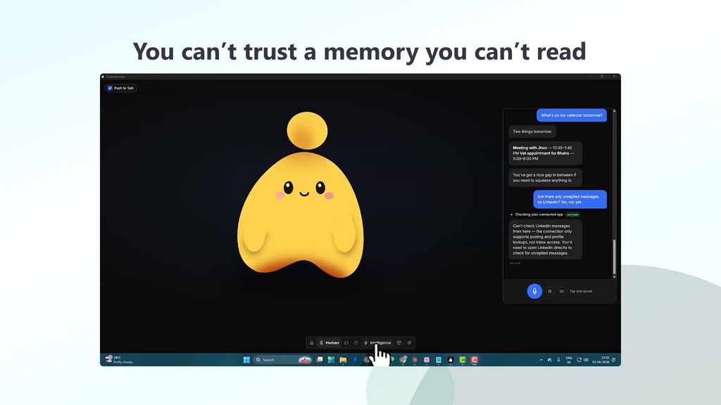 Slide 30: You can't trust a memory you can't read